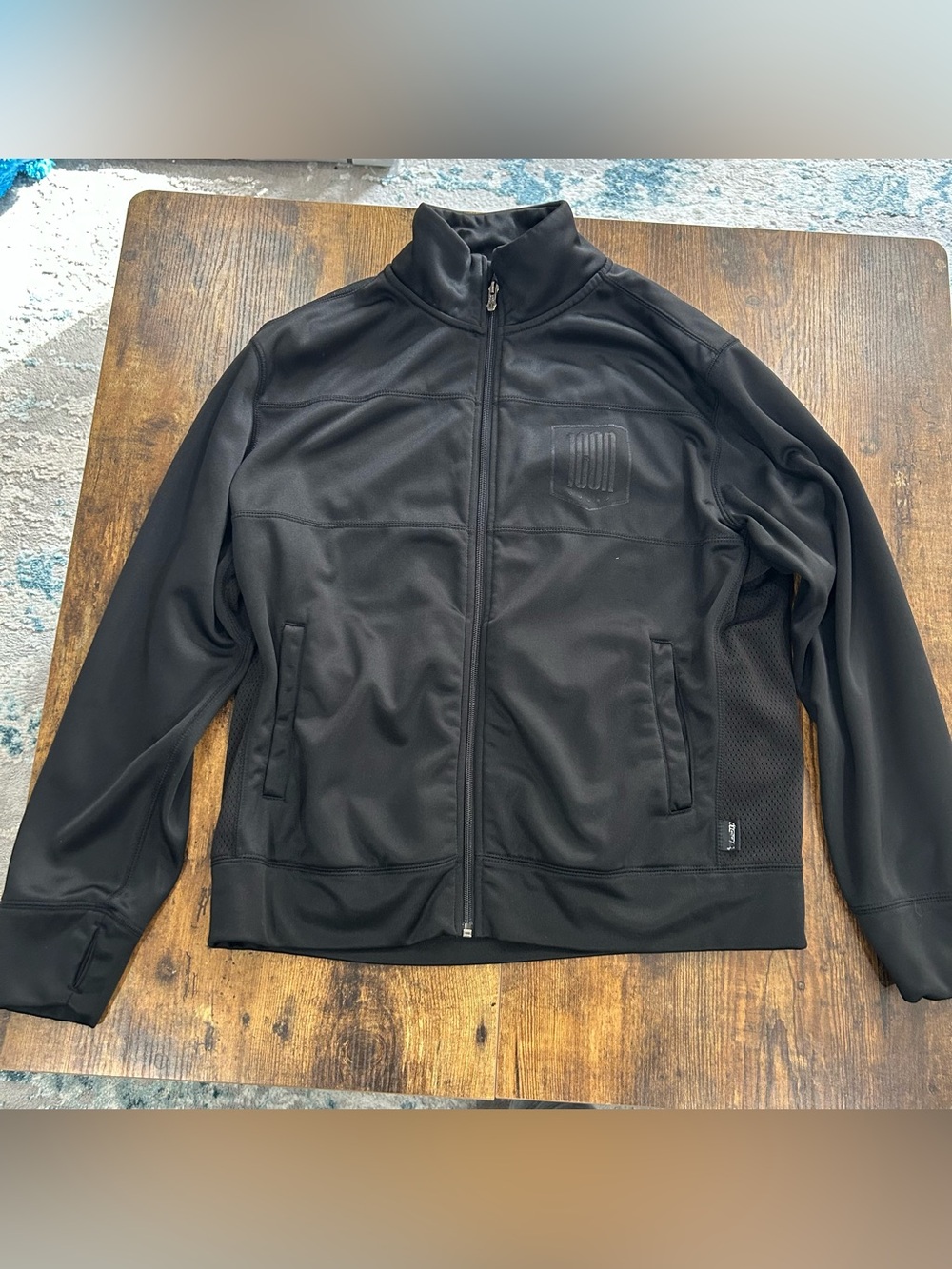 ICON Infamous Jacket Men’s M Black Full Zip Athletic Track Jacket